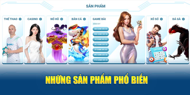 Những sản phẩm phổ biến